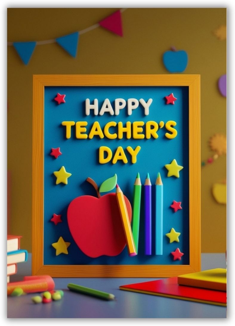aanyacentric 9.5x13inch Teacher's Day Card & Envelope Greeting Card-picture-39