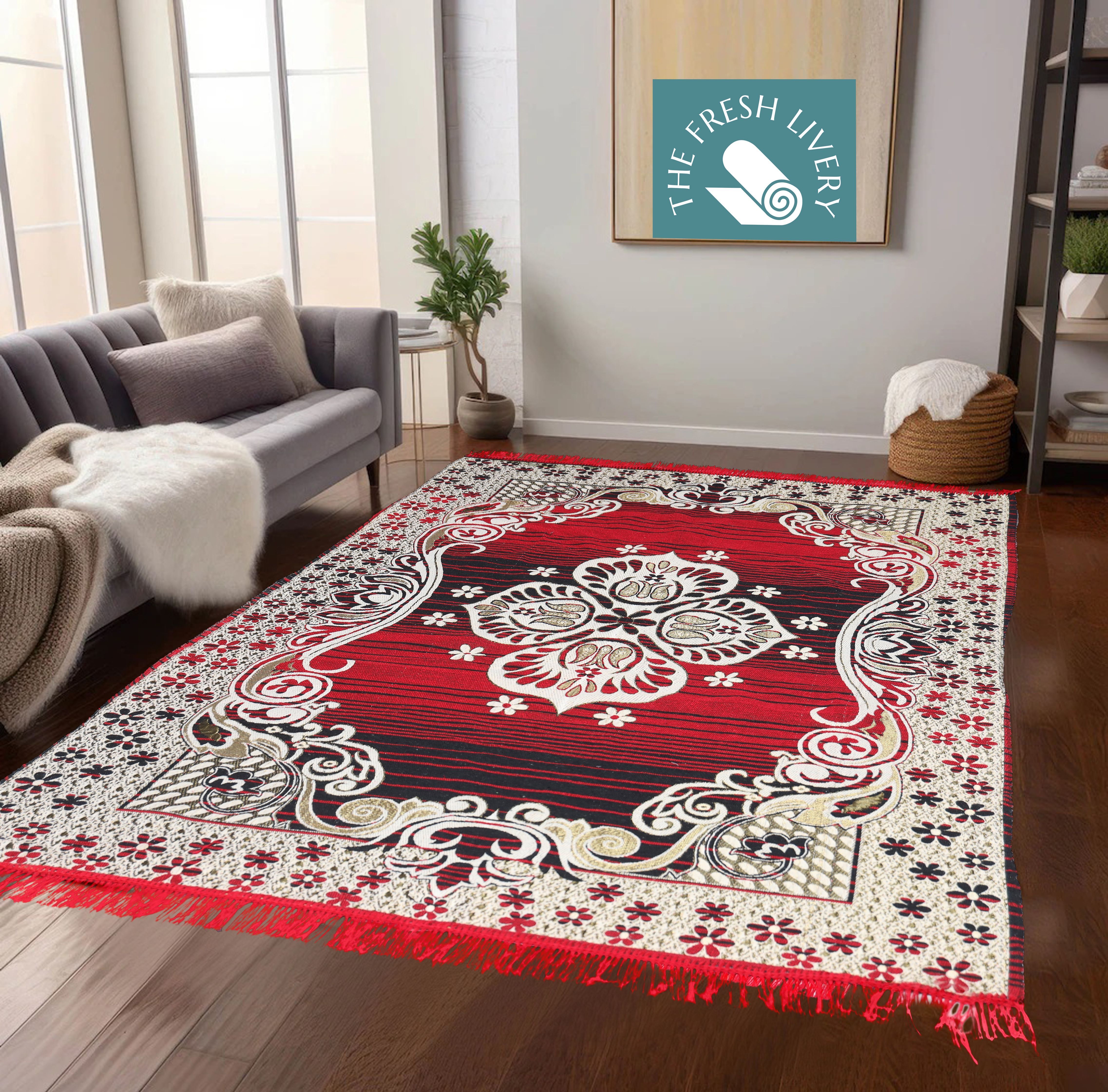 furnishhut 139 cm X 193 Cotton Dhurrie-picture-18