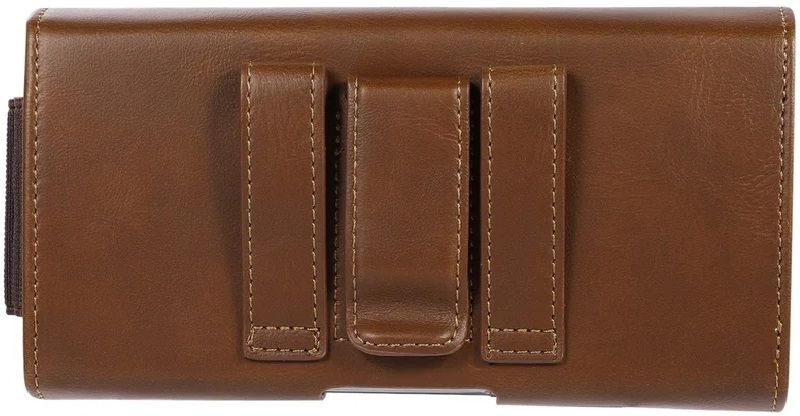 Bodoma BeltPouch Holster Waist Bag with Magnatic 6.3inch For Mobile Pouch Up To 6.3 inch (Brown)-image-42