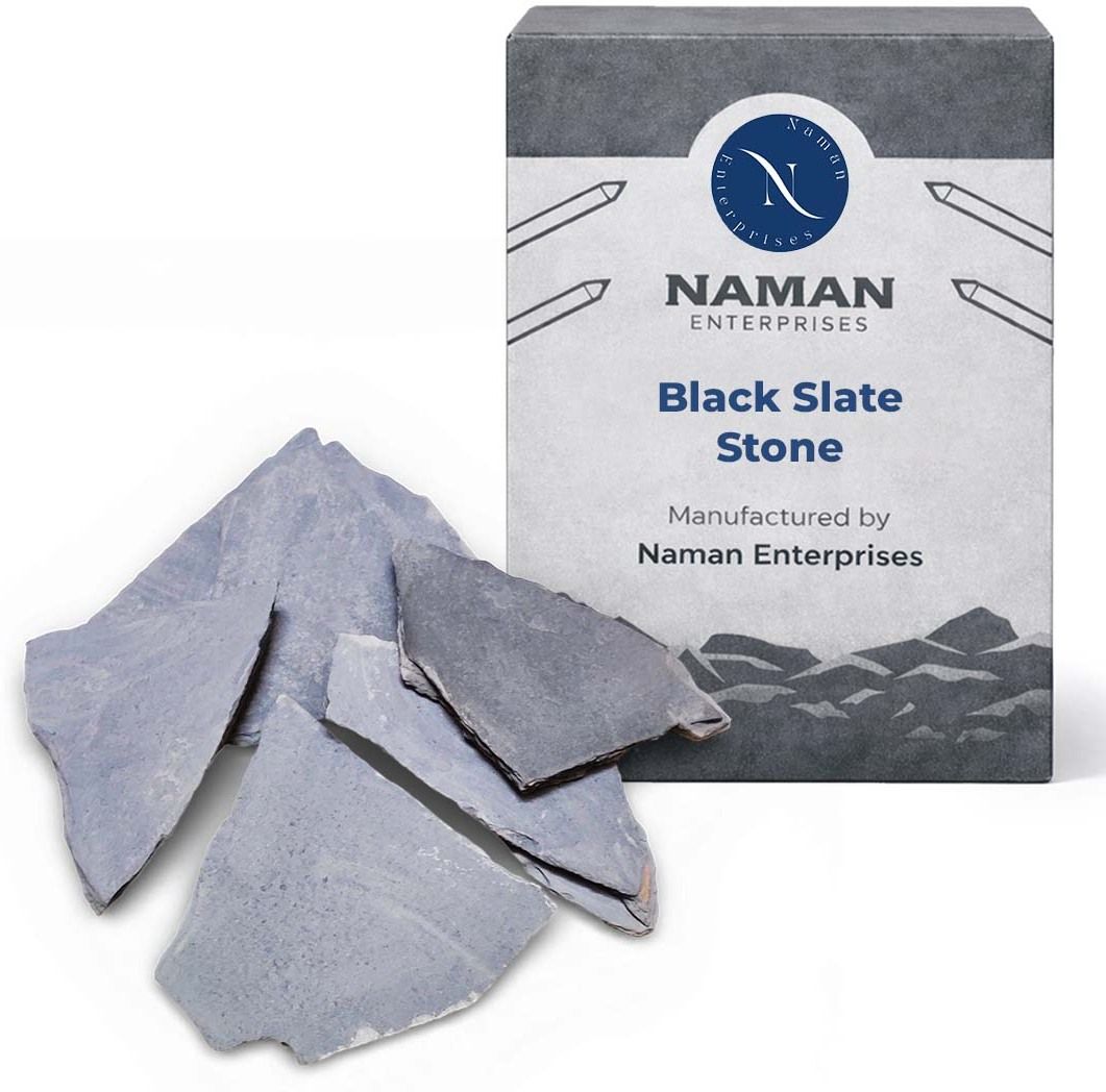 naman enterprises Slate pencil black slate stone 1KG pouch of slate pencil stone Slate pencil Slate pencil-picture-11