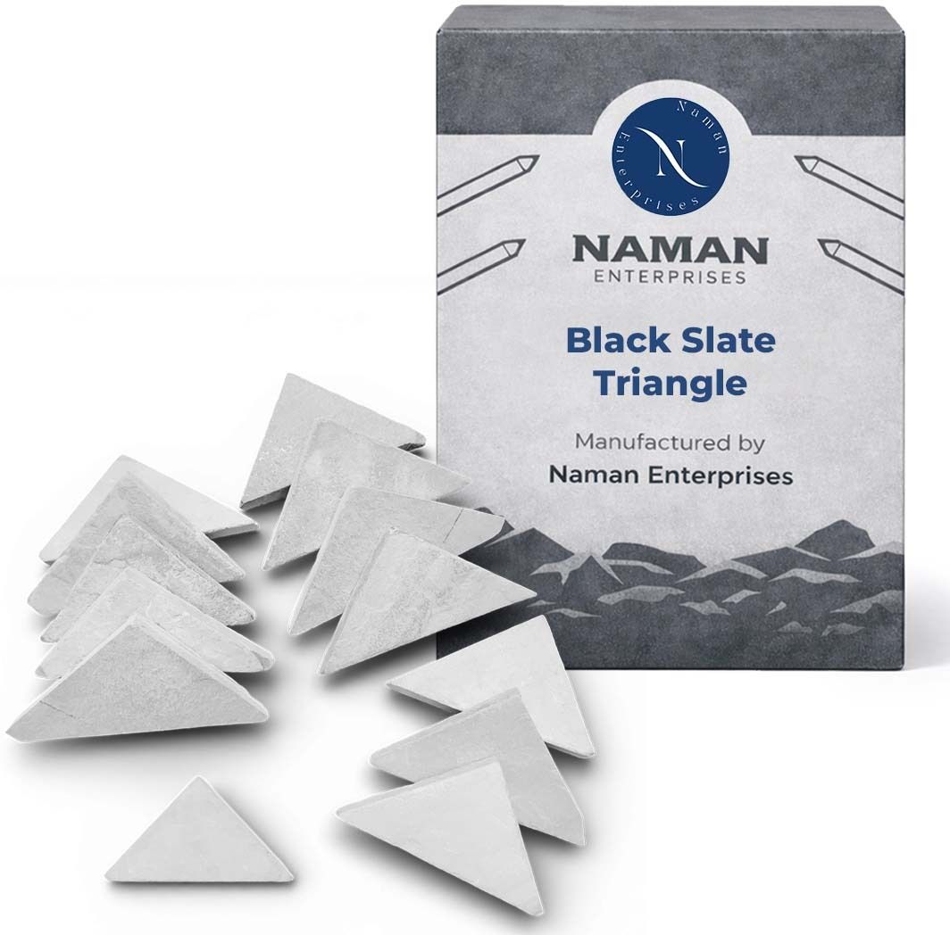 Slate pencil black slate triangle 1KG pouch of slate pencil triangle Slate pencil Slate pencil-image-43