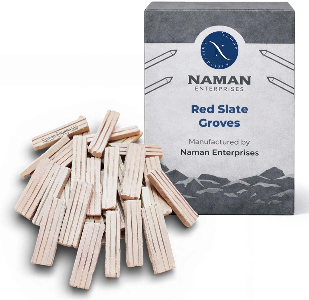 Slate pencil Red slate groove 1KG pouch joint slate pencil Slate pencil Slate pencil-image-27