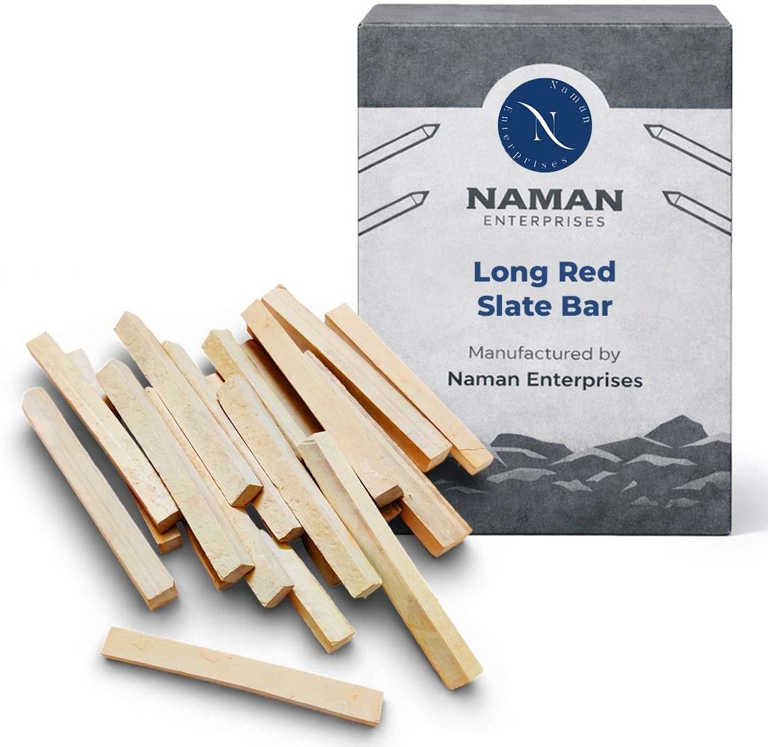 naman enterprises Slate pencil Red slate long bar 1KG pouch of slate pencil long bar Slate pencil Slate pencil-picture-19