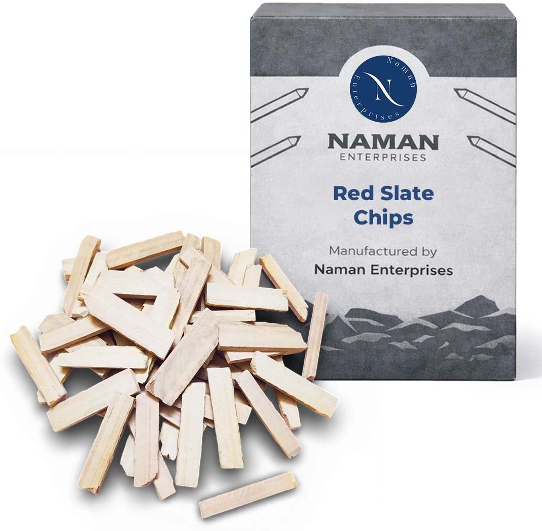 naman enterprises Slate pencil Red slate chips 1KG pouch of slate pencil chips Slate pencil Slate pencil-picture-31