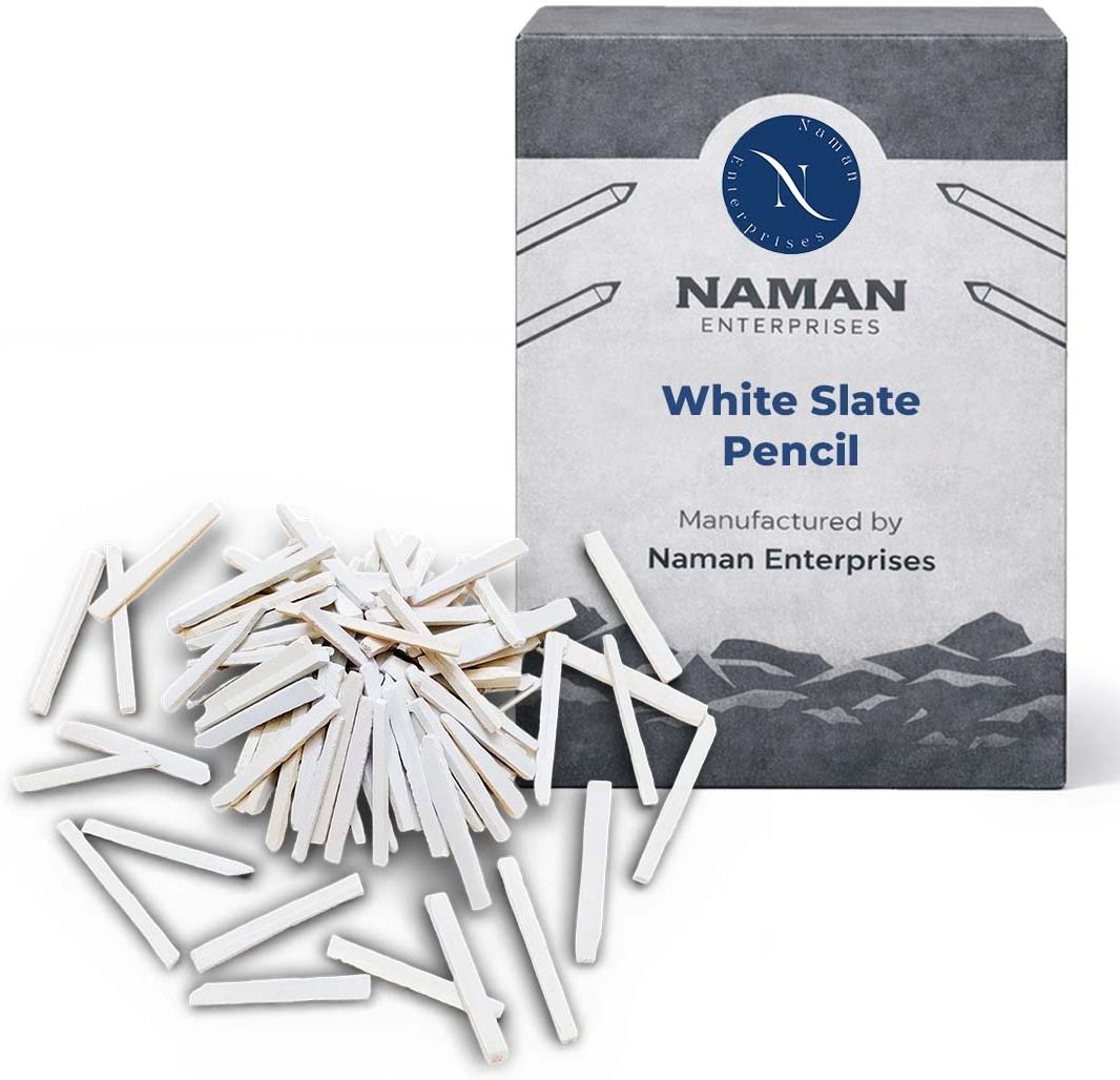 naman enterprises Slate pencil White slate sticks 1KG pouch of slate pencil Slate pencil Slate pencil-picture-27