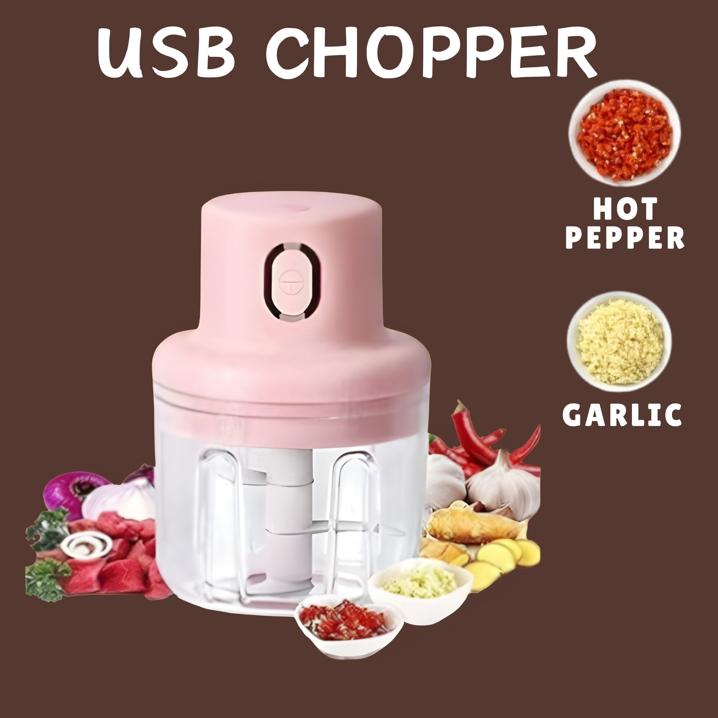 princemarkett N01-Chopper Portable Electric Food Chopper Mini Kitchen Tool for Meal xz276 Electric Vegetable & Fruit Chopper-picture-40