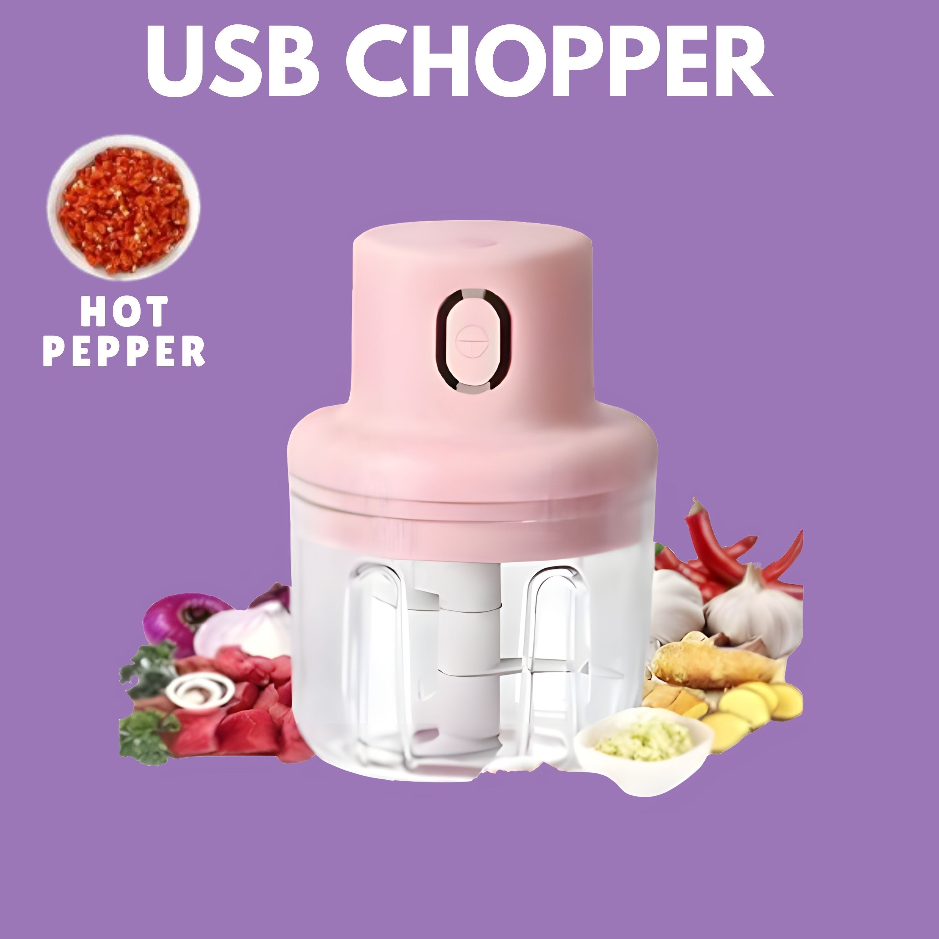 princemarkett N01-Chopper Portable Electric Food Chopper Mini Kitchen Tool for Meal xz278 Electric Vegetable & Fruit Chopper-picture-29