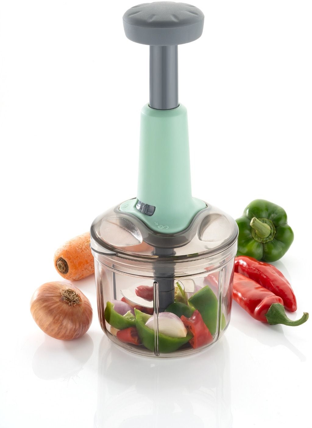 Hand Push Chopper with Stainless Steel Blades for Onion, Tomato & Vegetables Electric Vegetable & Fruit Chopper