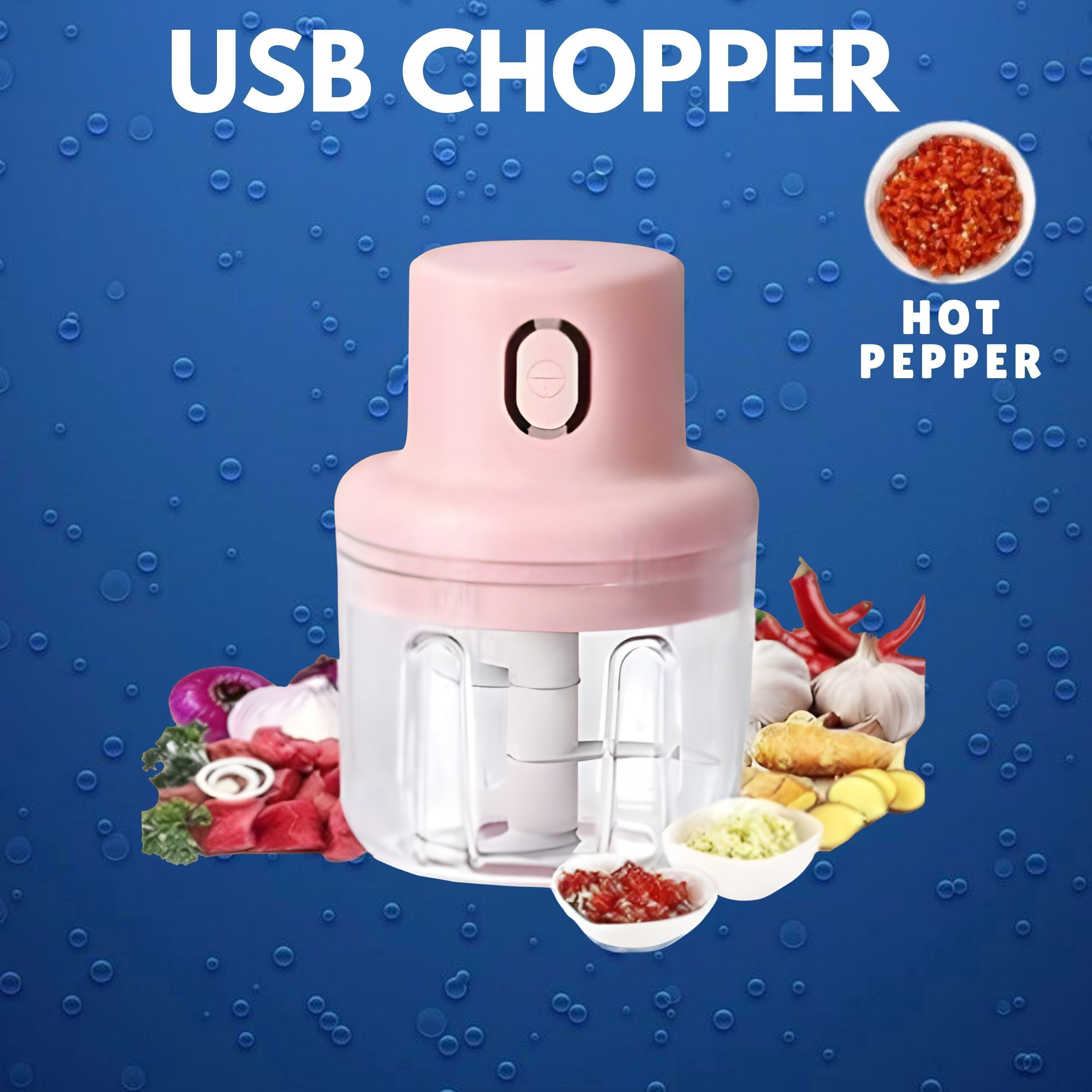 princemarkett N01-Chopper Portable Electric Food Chopper Mini Kitchen Tool for Meal xz287 Electric Vegetable & Fruit Chopper-picture-42