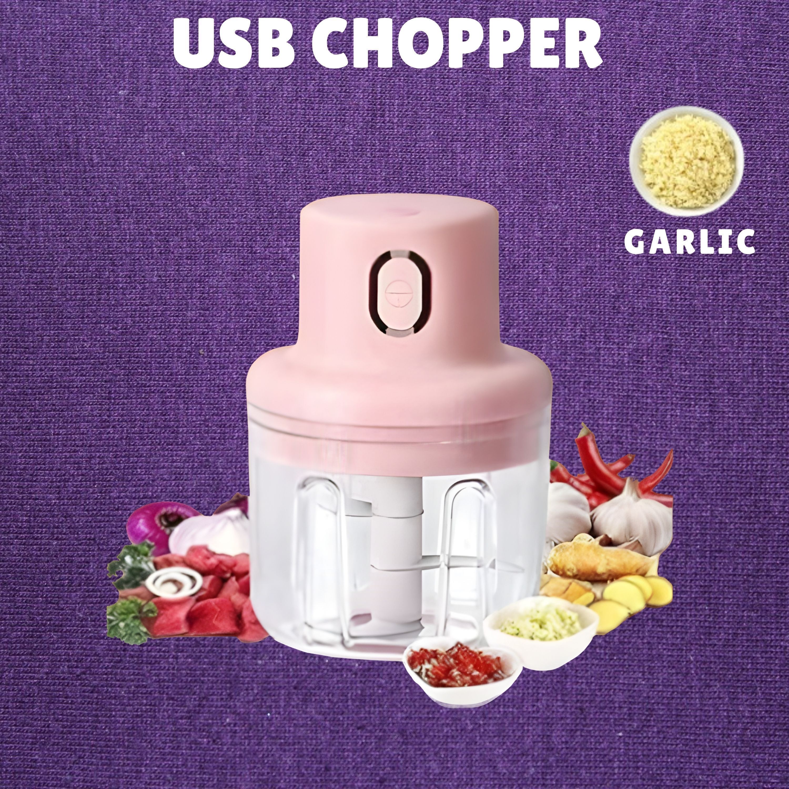 guptasonnew Electric Chopper, Rechargeable Chopper for Kitchen Vegetable & Onion Garlic F184 Electric Vegetable & Fruit Chopper-picture-18