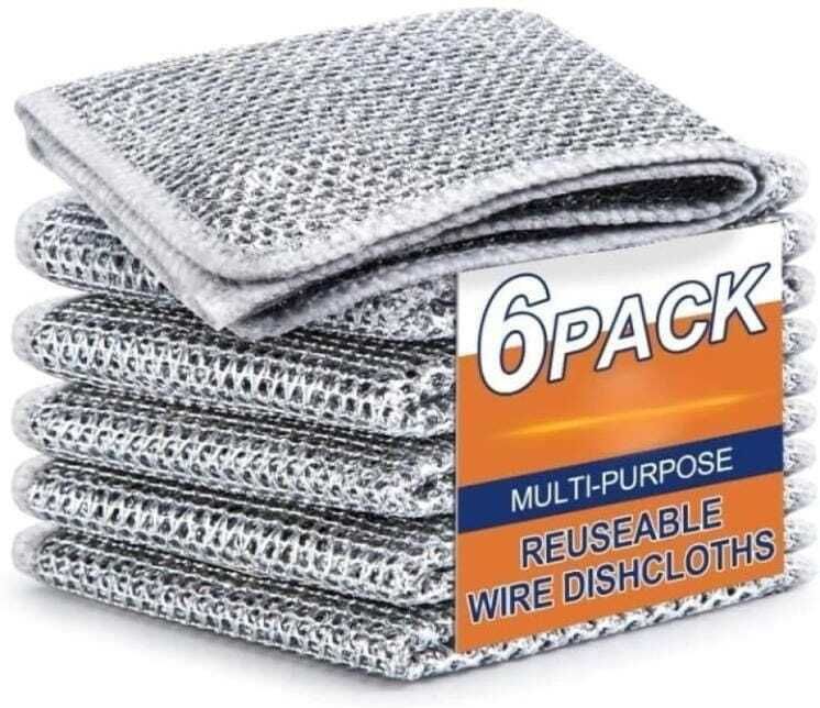 NON - SCRATCH STEEL WIRE ( PACK OF 6) Wet and Dry Glove Set-image-7