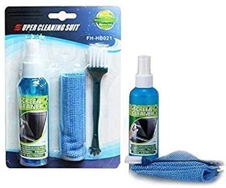OPTOFOX 3-in-1 Laptop Cleaning Kit with Spray, Microfiber Cloth & Brush for Laptops, Computers, Mobiles, Gaming-image-45