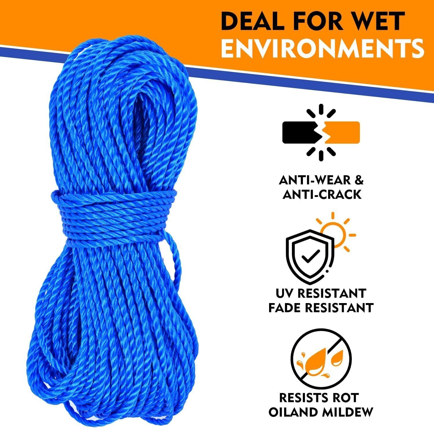crewbolt 10 Meters Multipurpose Use Rope Clothes Drying Heavy Duty Travel 8MM Thickness Multicolor-picture-14