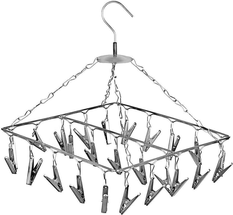 25 Clips Square Cloth Dryer/Cloth Drying Stand/with Stainless Steel Cloth Clips-image-27