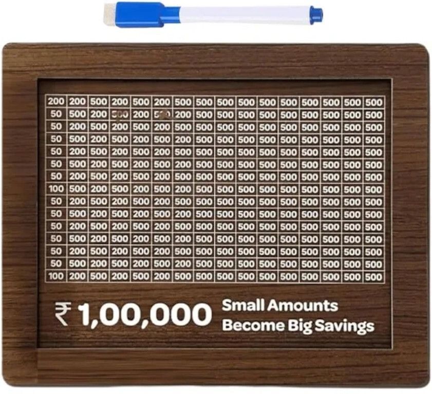 rudrav NCompact Wooden Money Box for Daily SavingN Coin Bank-picture-2