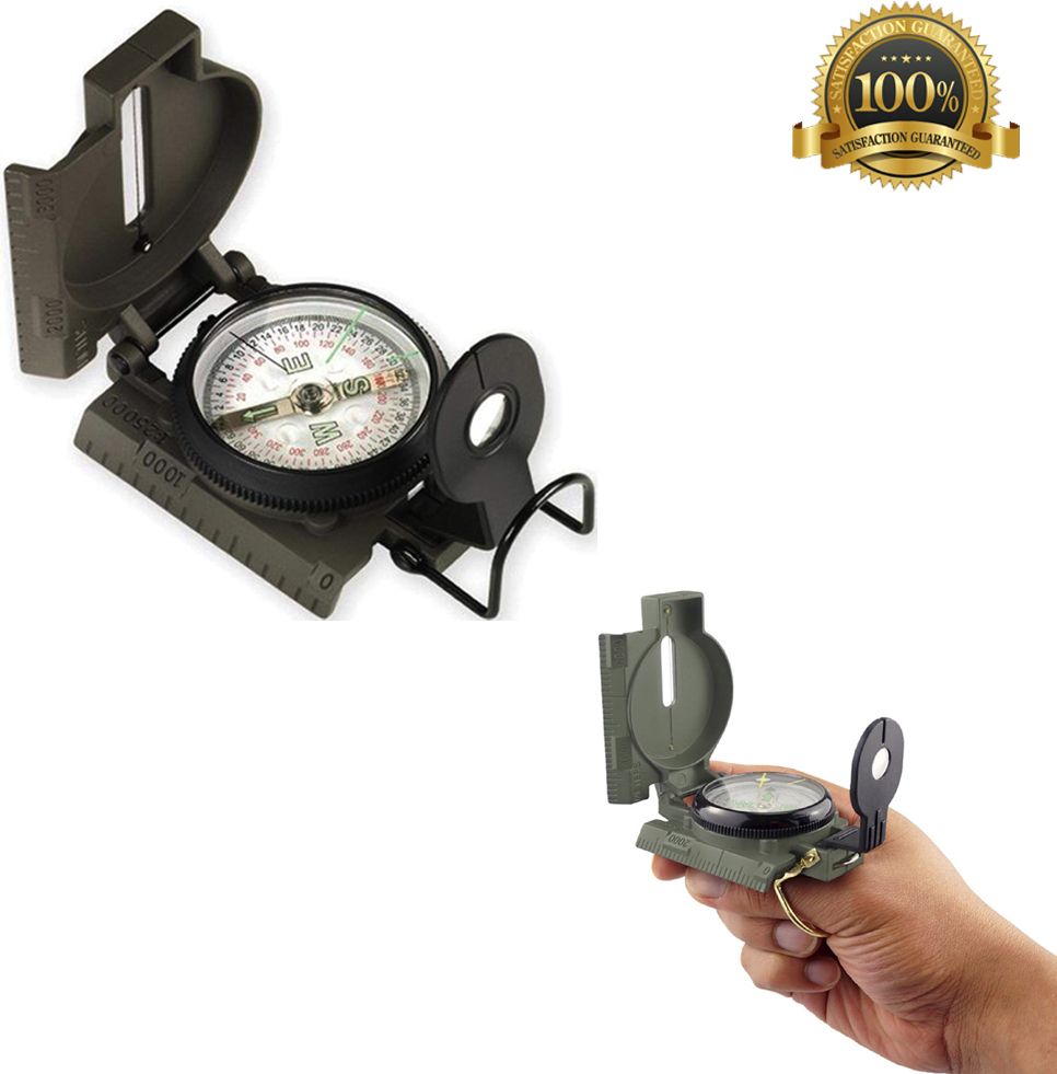Outdoor Camping Hiking military metal Compass-image-13