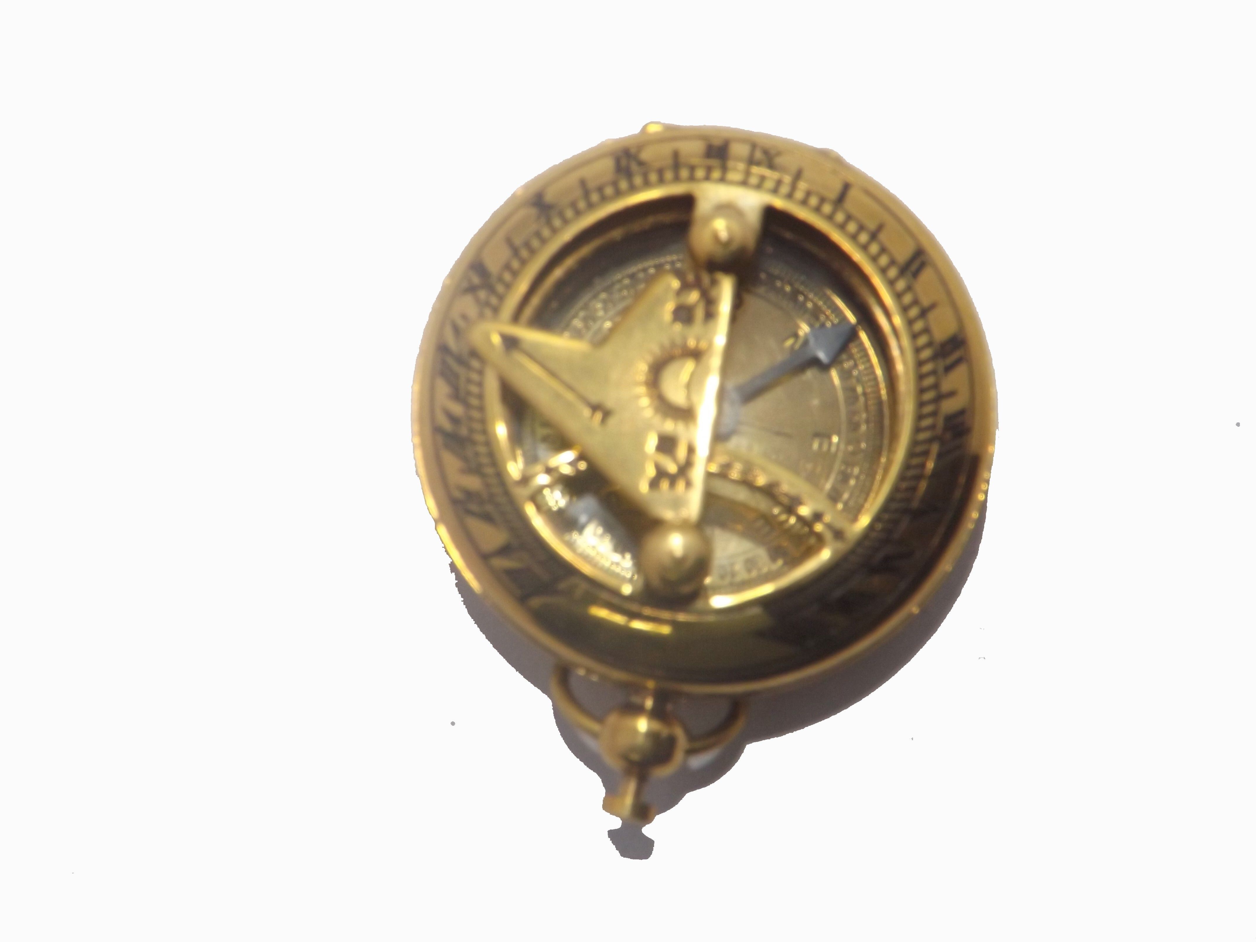simrah SUNDIAL MAGNETIC COMPASS BRASS 2 INCH Compass-picture-23