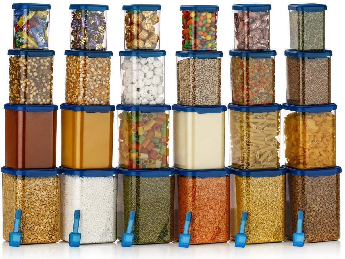 metgunz Plastic Grocery Container - 1400 ml, 900 ml, 650 ml, 350 ml-picture-38