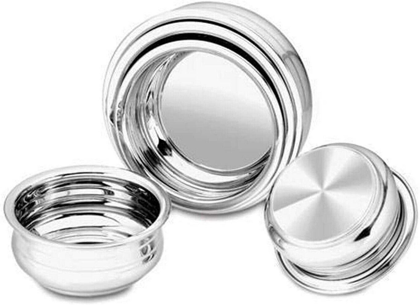 masox store Kitchen Serving Cookware Cooking Bowl | Handi Set 5-Pieces | Biryani Handi F0 4.7 inch, 5.5 inch, 6.2 inch, 6.6 inch, 7.4 inch Lid Set, Pack of 5-picture-15