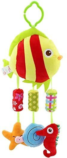 Baby Crib & Stroller Plush Playing Toy Car Hanging Rattles (Shark) Rattle