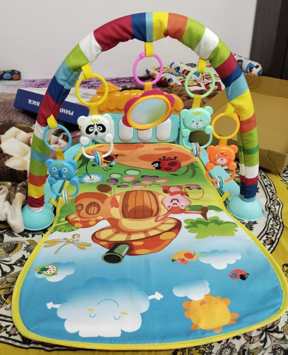 dorytoys Premium Baby Gym Mat with Piano Keys and Cartoon Animal Print-picture-30