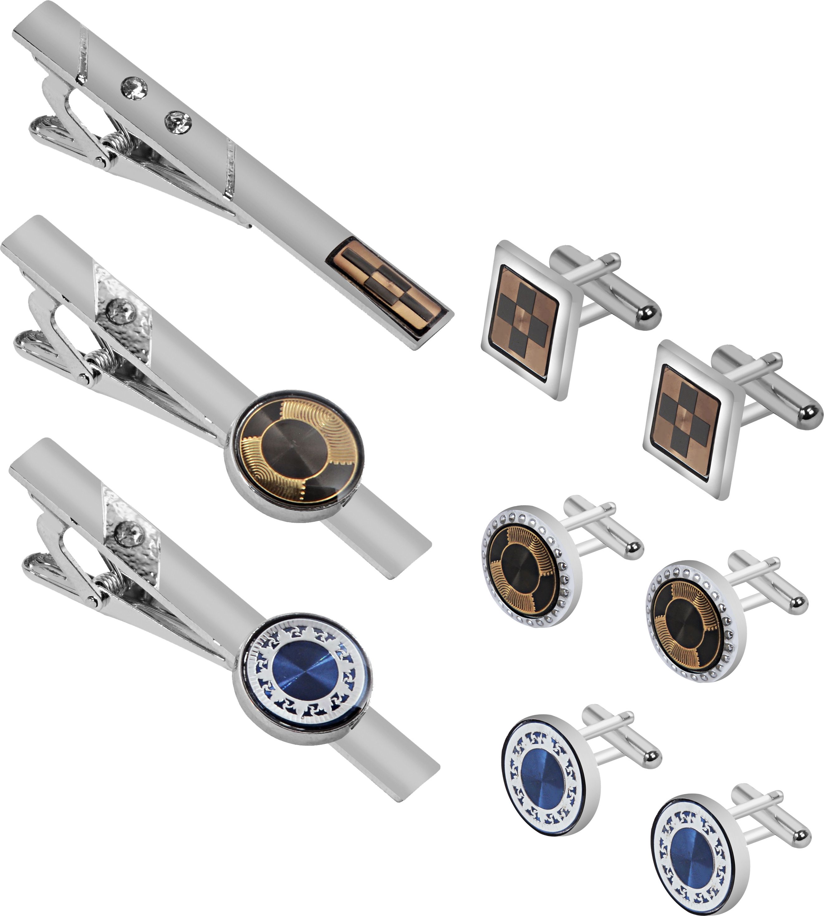 house of common Brass Cufflink & Tie Pin Set-picture-27