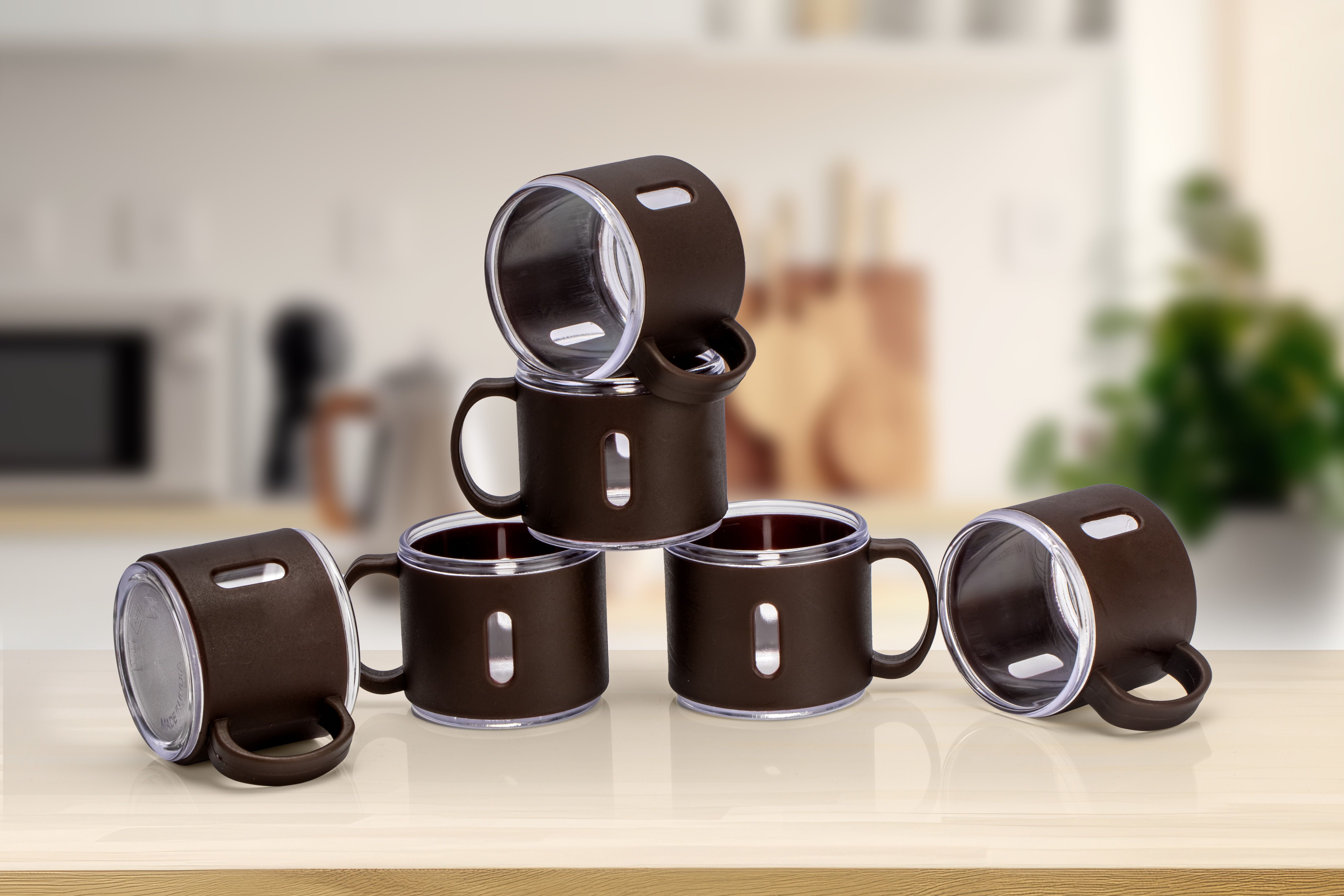 bellerbird Pack of 6 Plastic Premium Quality Unbreakable Material Tea And Coffee Cup Mug Set-picture-16