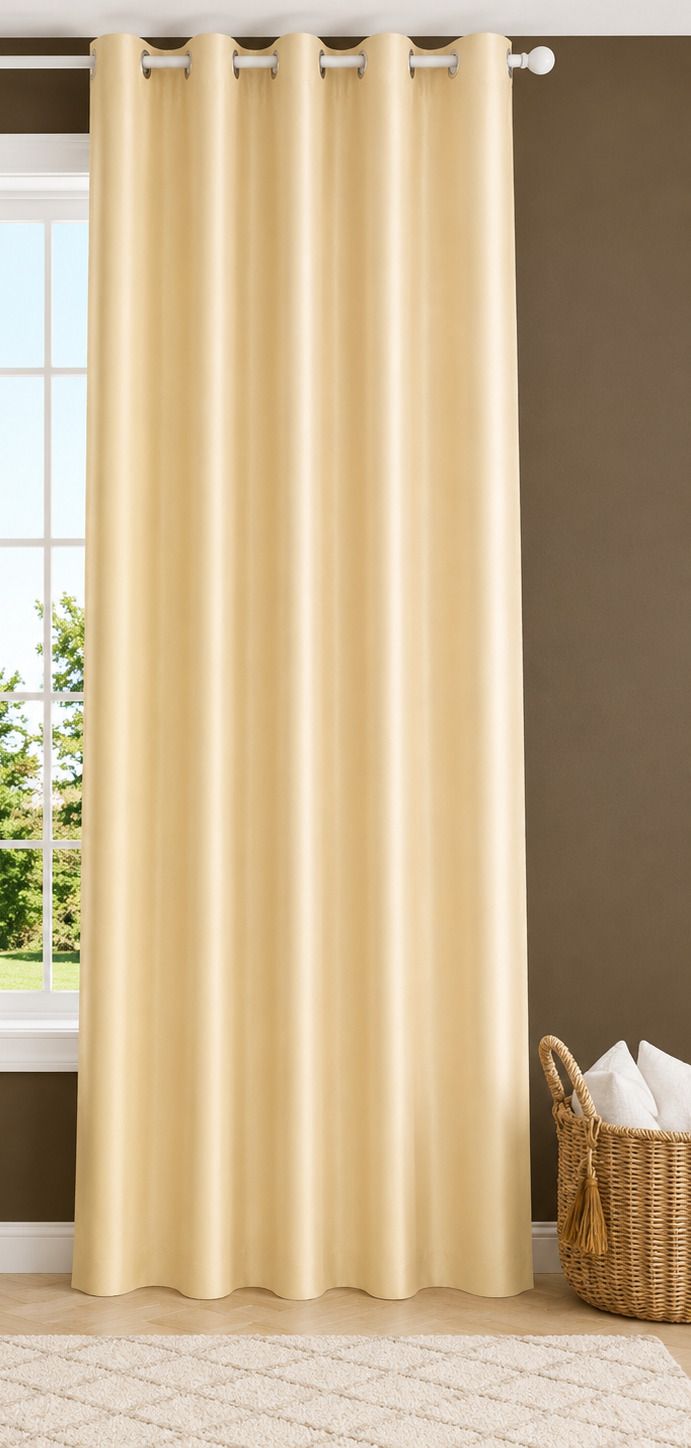 213 cm (7 ft) Door Polyester Semi Transparent Curtain Single Curtain-image-34