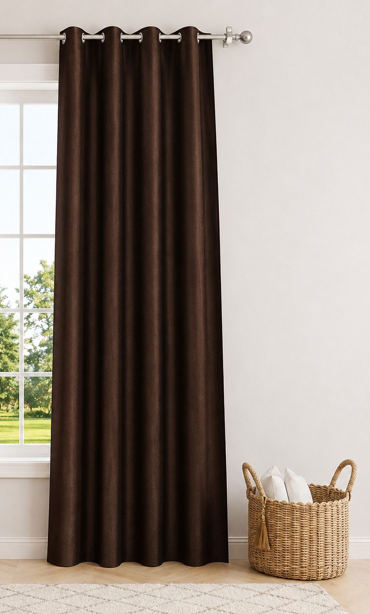 152 cm (5 ft) Window Polyester Semi Transparent Curtain Single Curtain-image-12