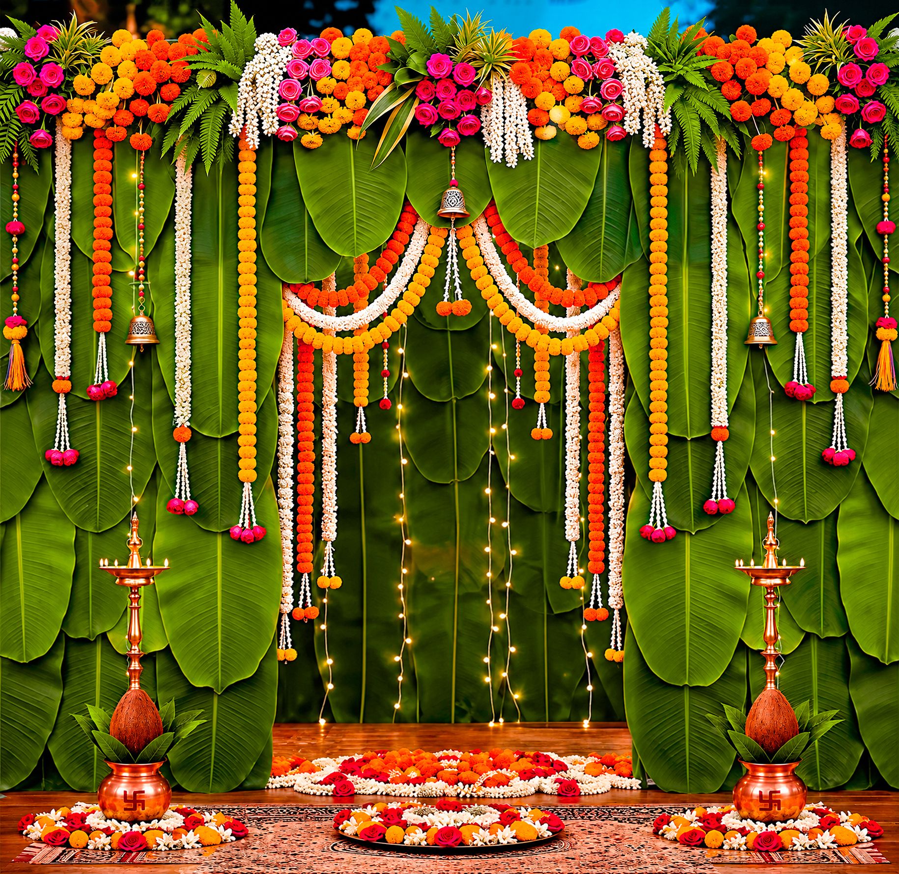 Backdrop Decoration ( 5 Feet X 5 Feet ) Cloth-image-46