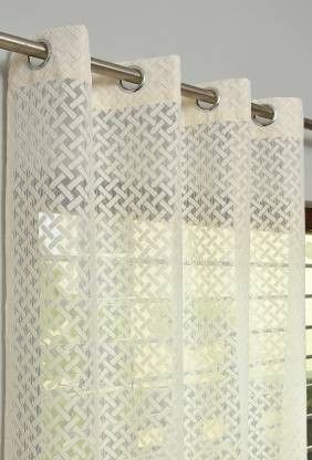 stackers 152 cm (5 ft) Net Transparent Window Curtain (Pack Of 2)-picture-10