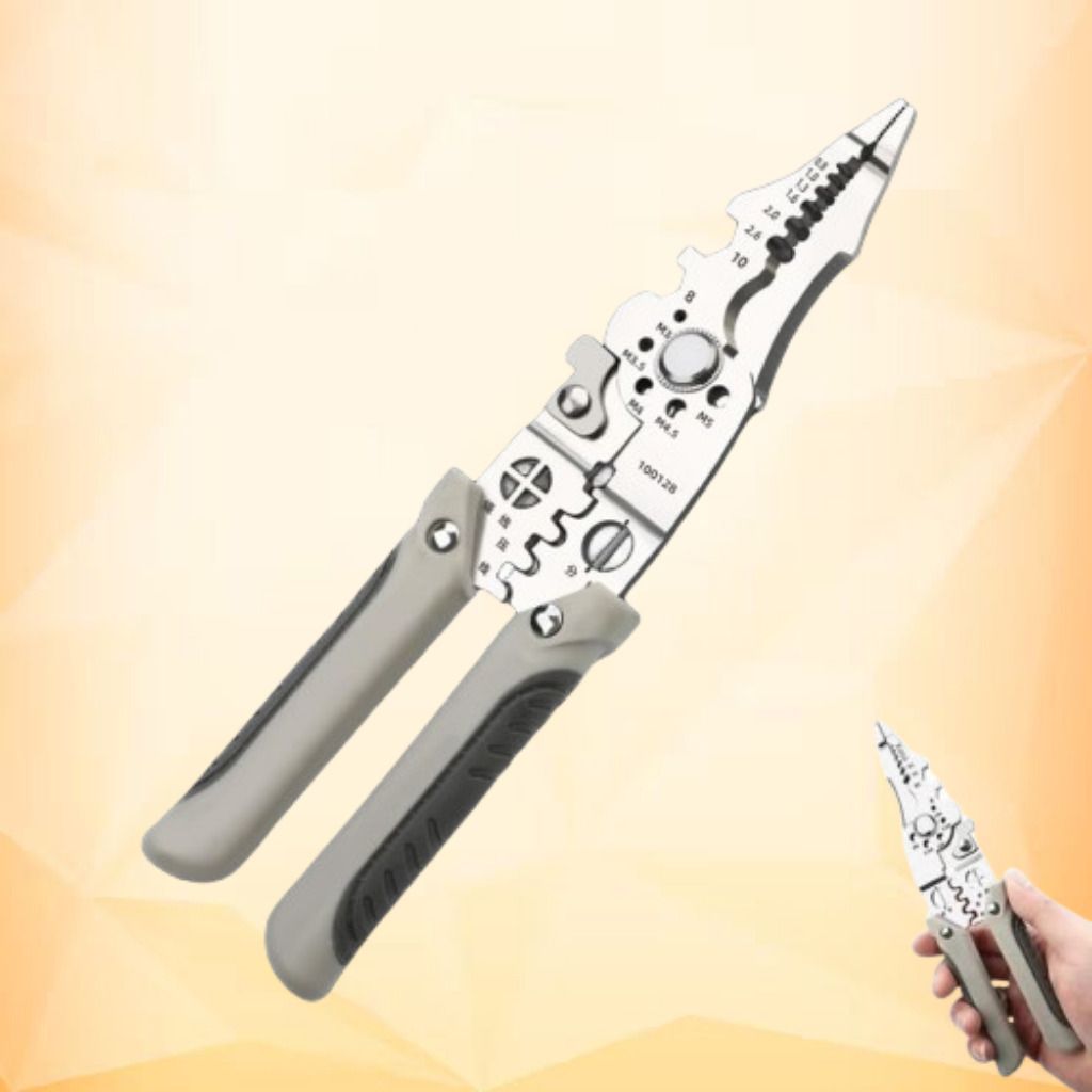 jashikumi Professional Wire Stripping, Crimping, and Bolt Cutting Plier Professional Wire Stripping, Crimping, and Bolt Cutter Wire Cutter-picture-36