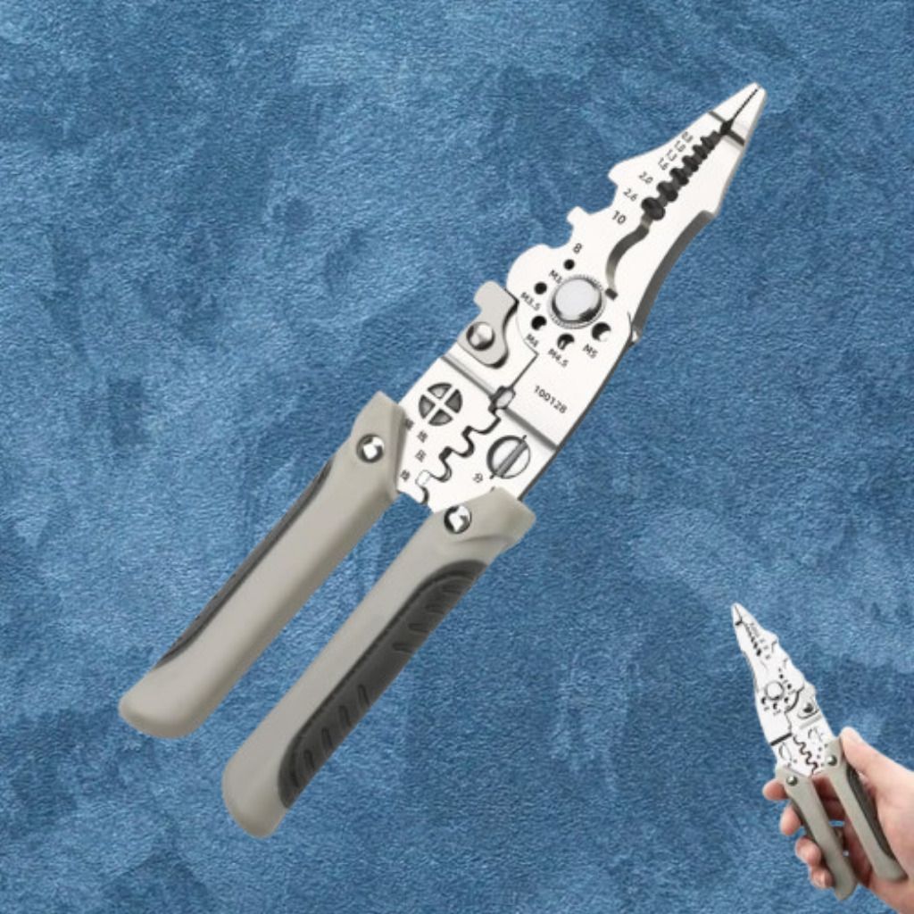 jashikumi Versatile Wire Stripper, Crimper, and Bolt Cutter Plier Versatile Wire Stripper, Crimper, and Bolt Cutter Wire Cutter-picture-38