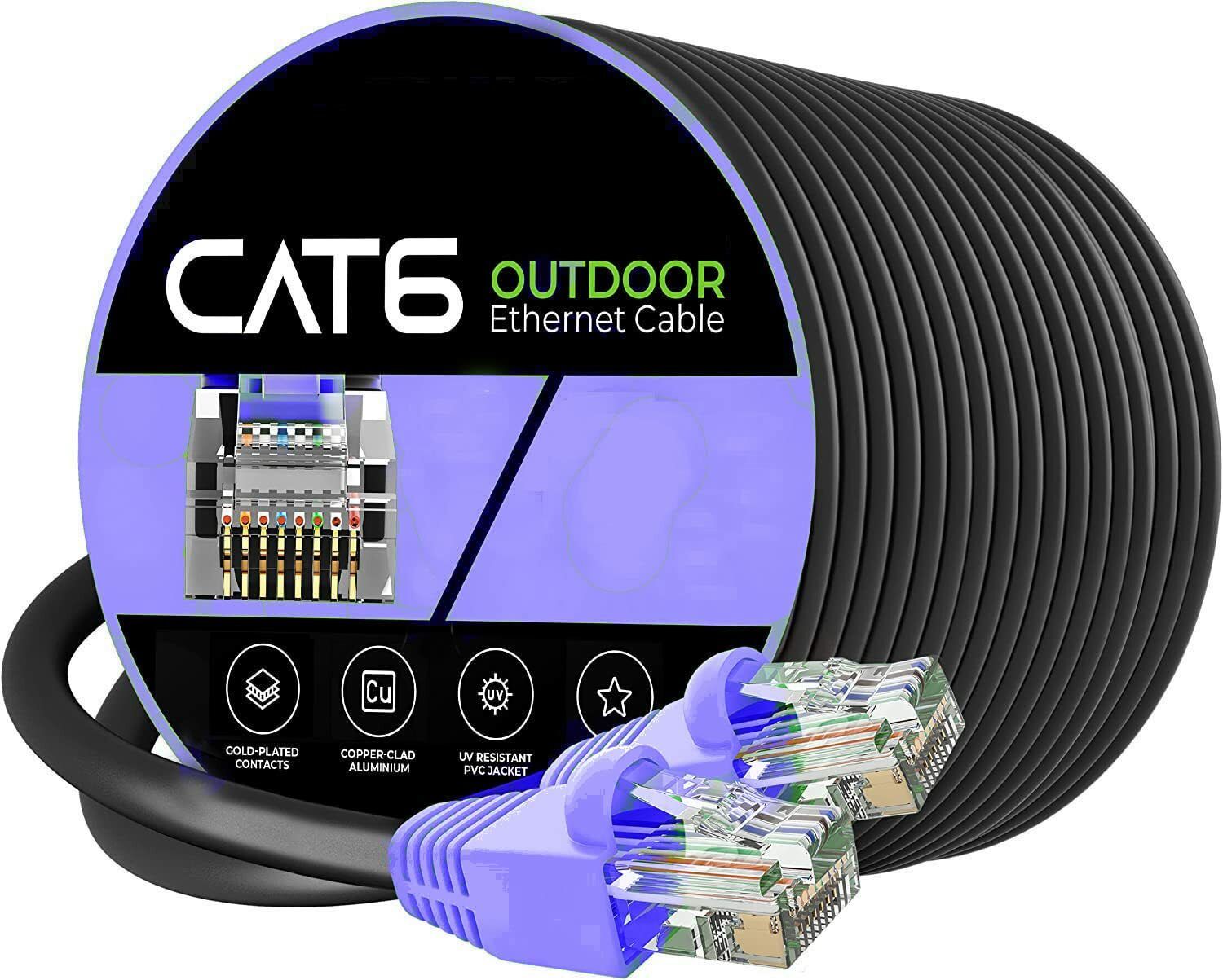Sadow LAN Cable 50 m 50 Meters CAT 6 Lan Cable CAT6 Internet Gigabit Speed Upto 1000Mbps-image-23
