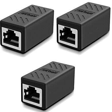 Civon 3 Pcs RJ45 female to Female connector coupler lan adapter For Cat5e/Cat6/Cat7 Lan Adapter-picture-47