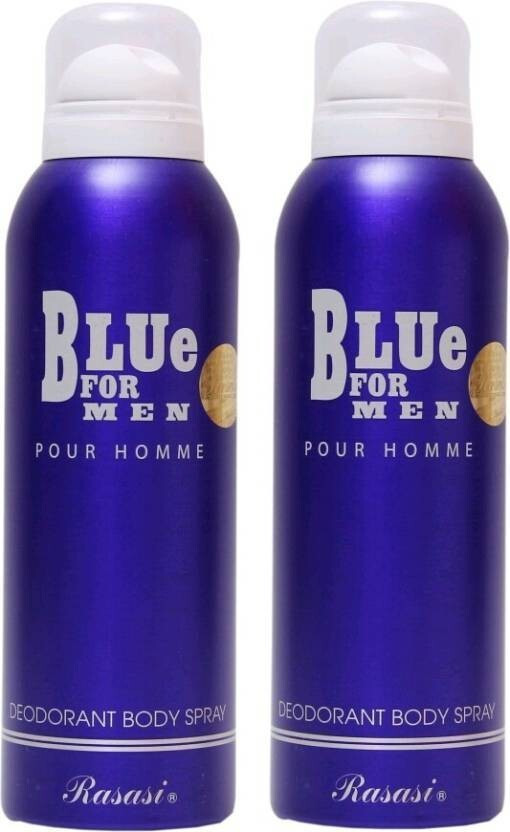 rasasi BLUE FOR MEN PACK OF 2 Deodorant Spray-For Men image 1