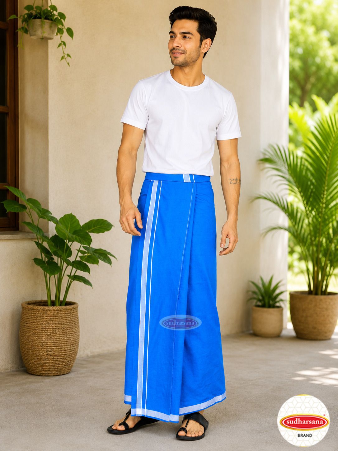 sudharsana Solid Men Dhoti-picture-31