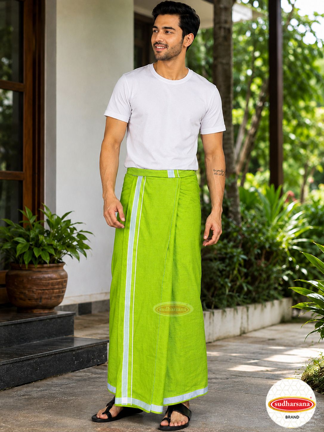sudharsana Solid Men Dhoti-picture-30