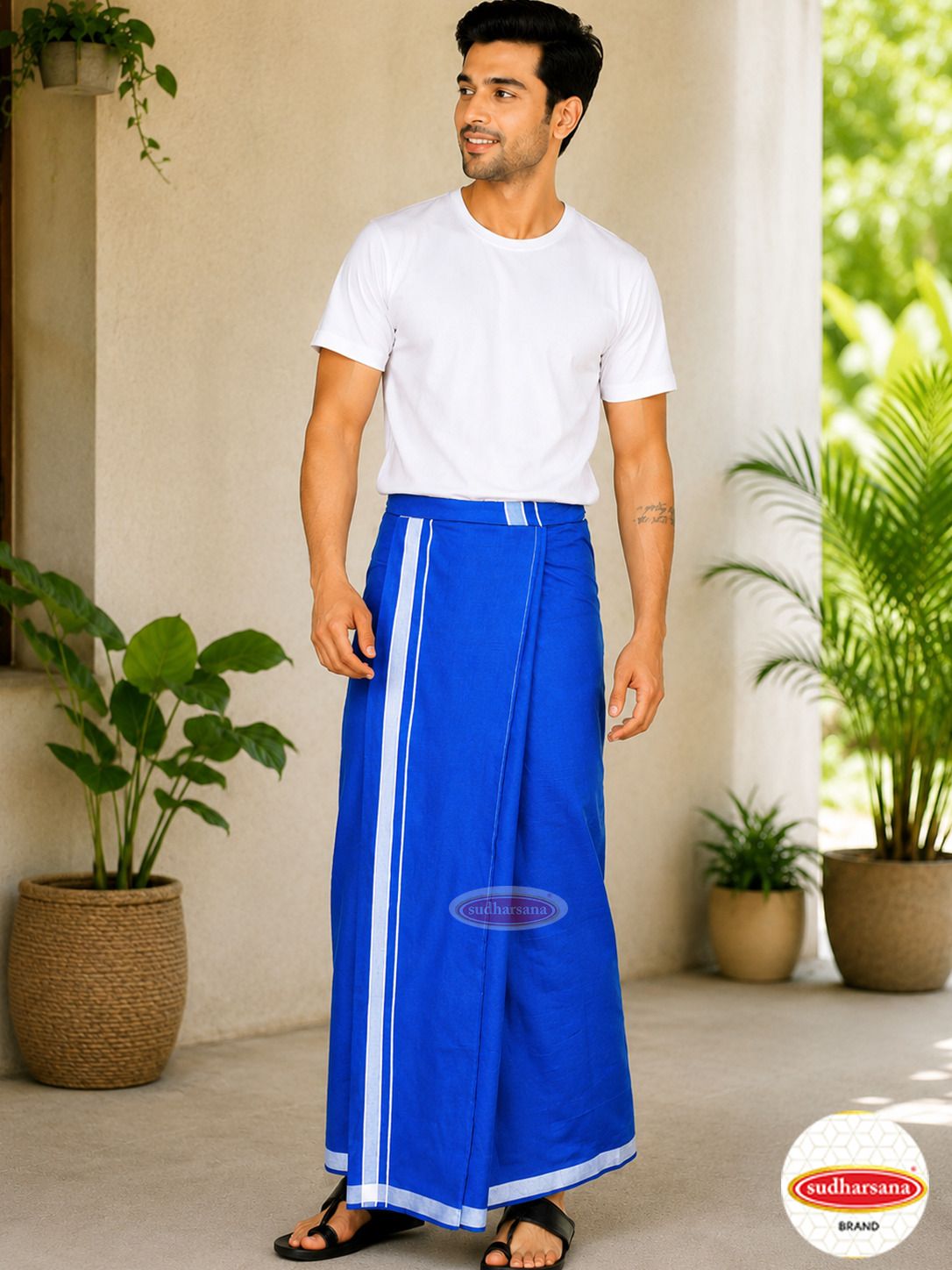 sudharsana Solid Men Dhoti-picture-23