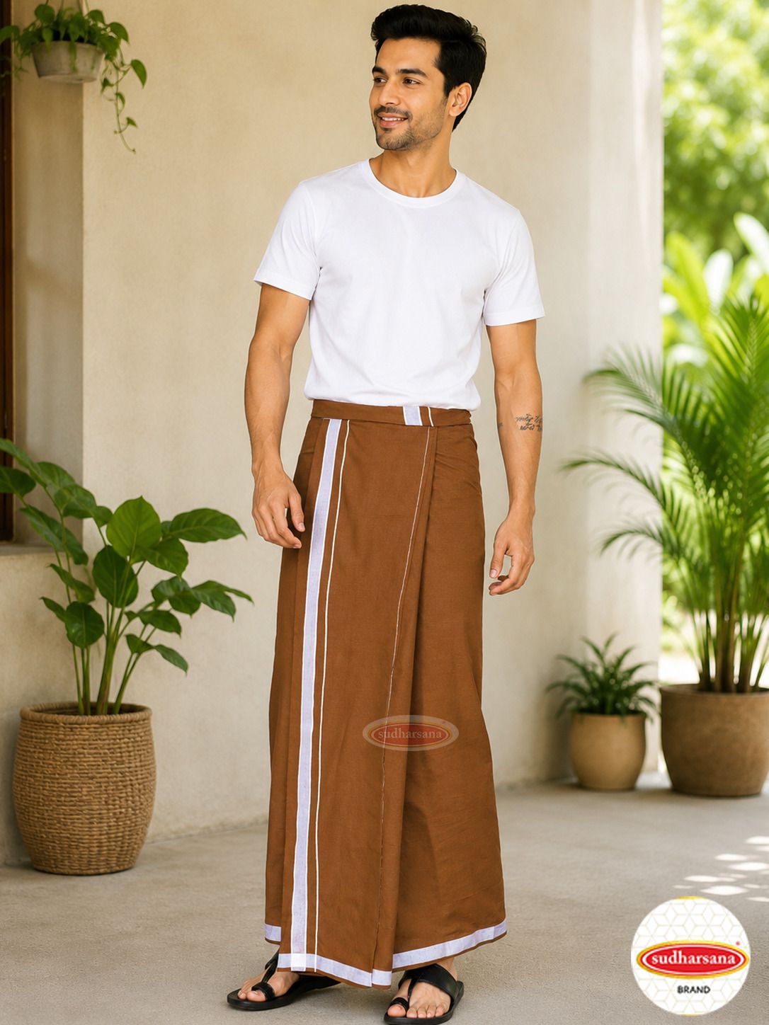 sudharsana Solid Men Dhoti-picture-18