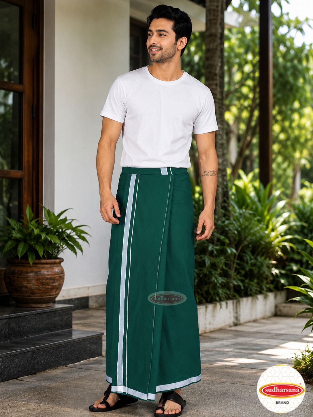 sudharsana Solid Men Dhoti-picture-17