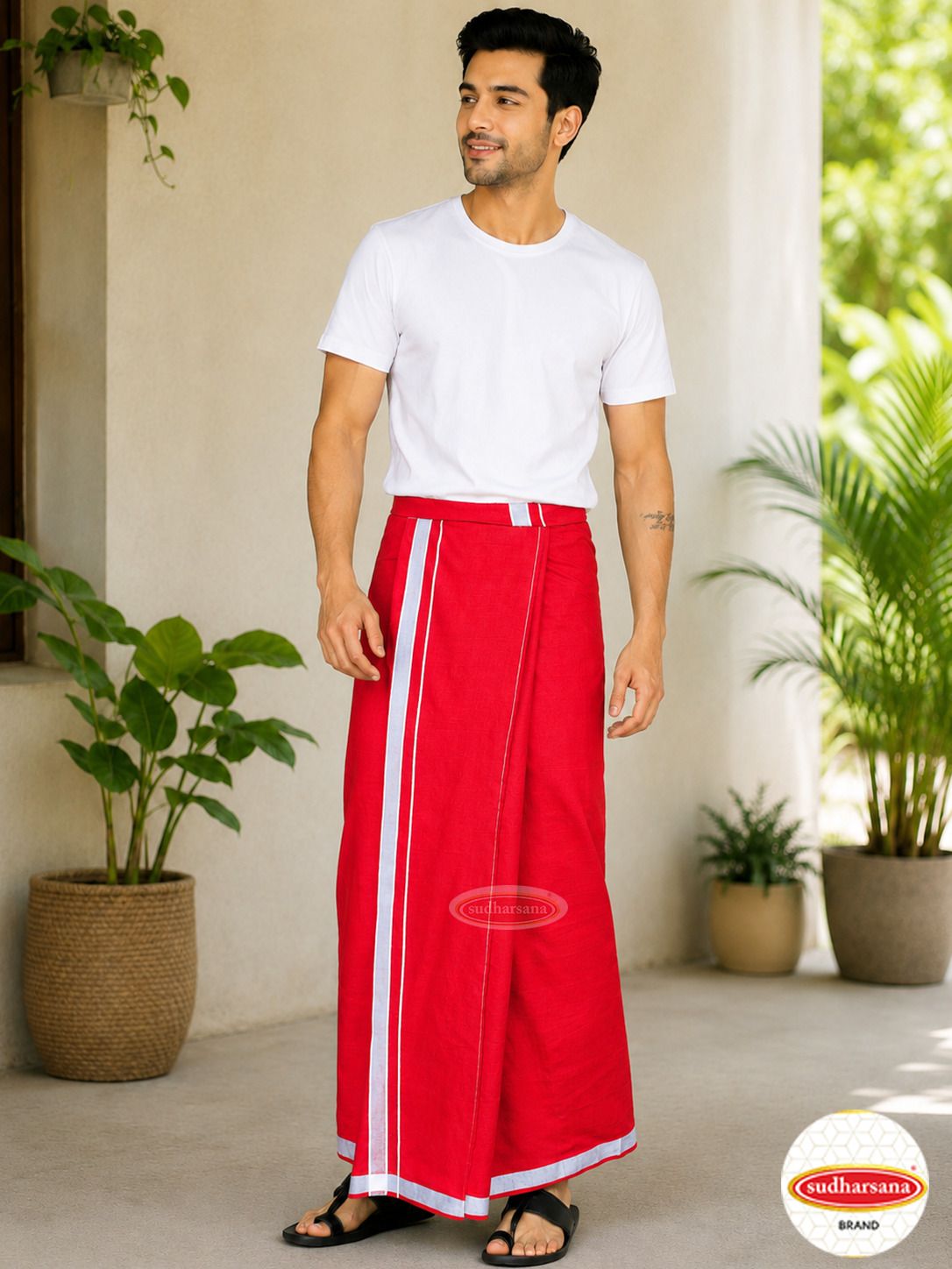 sudharsana Solid Men Dhoti-picture-24