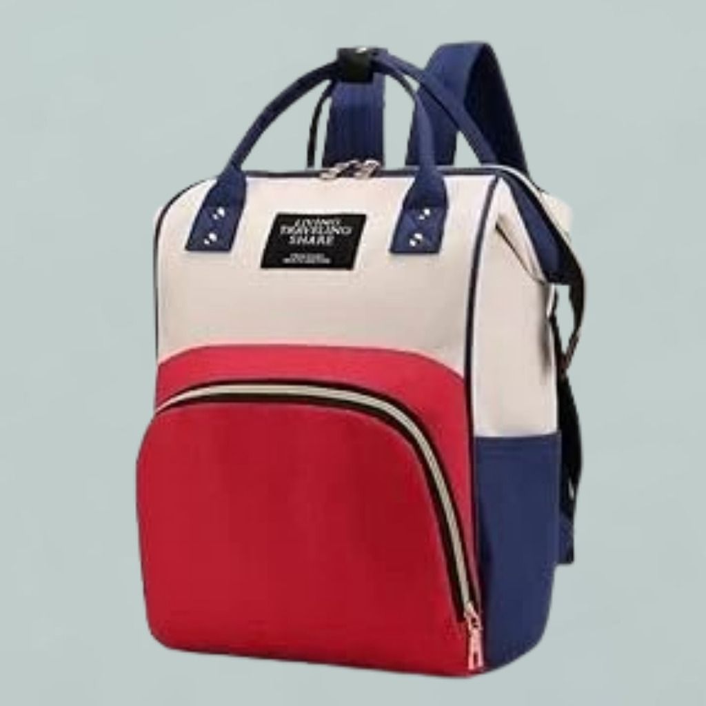 keevshop Stylish Color-Block College Bookbag with Laptop Sleeve DIPAER BAG-picture-17