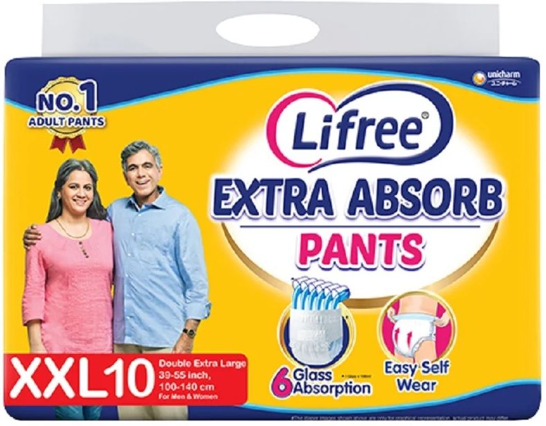Extra Absorb Pants - Double Extra Large (10 Pieces) Adult Diapers - XXL-image-0