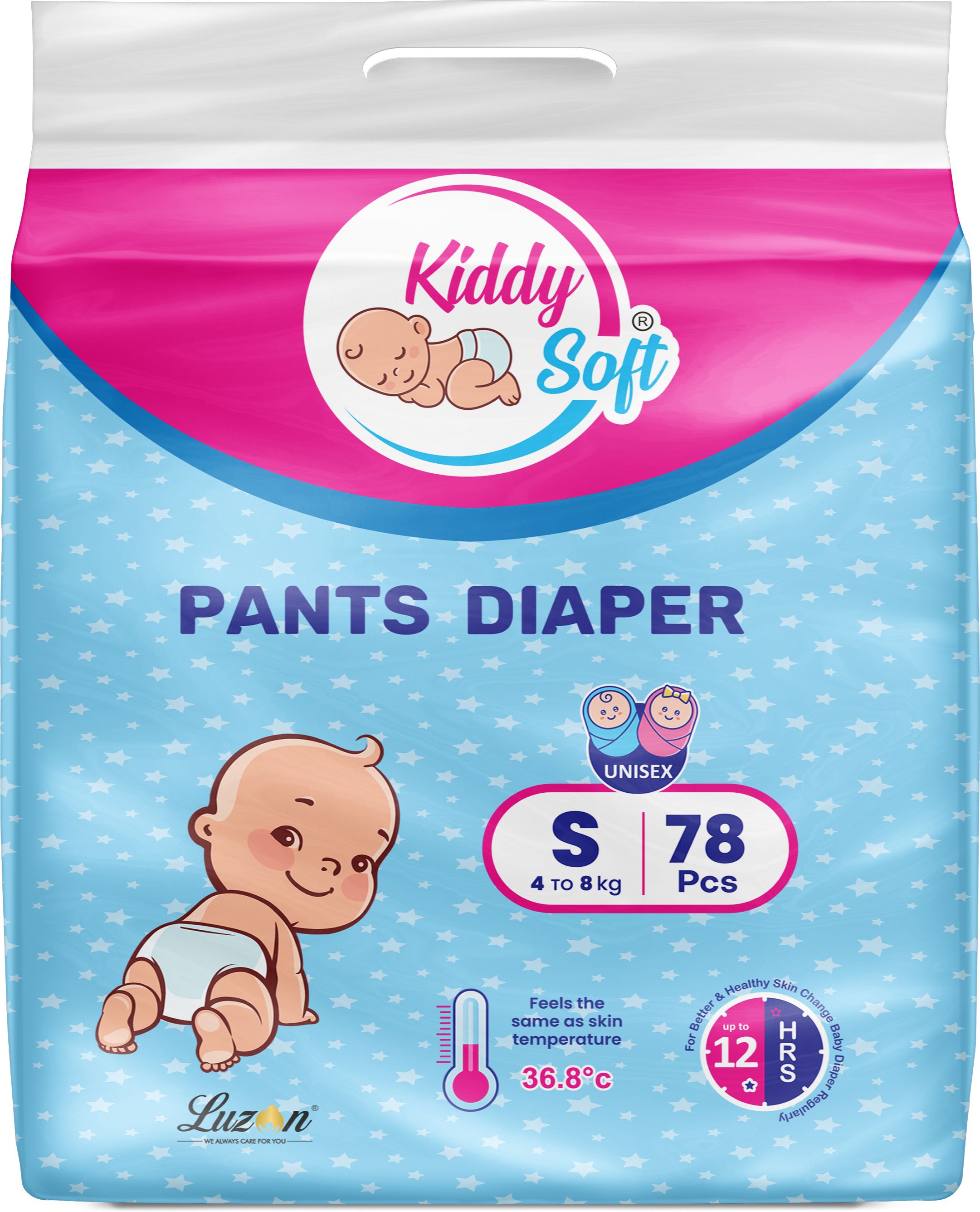 kiddysoft Soft & Comfortable Baby Pant Diapers - S-picture-29