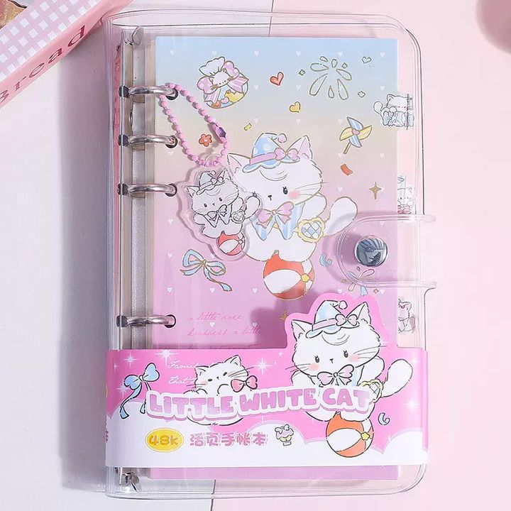 Cute Cat Theme Diary with Lock | Journal Notebook for Kids (Pack of 1) A5 Diary Lined 112 Pages-image-12