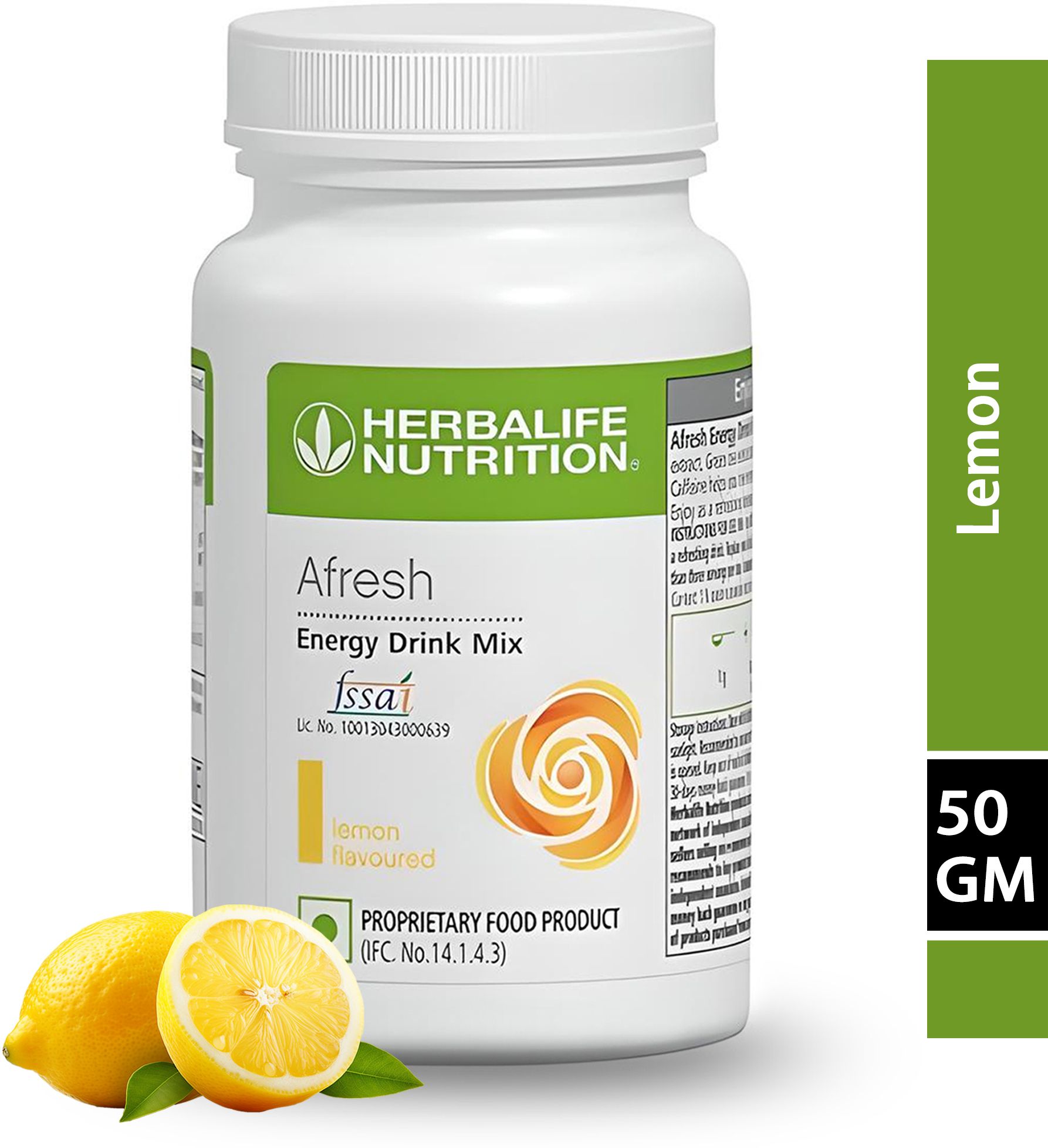 Afresh Energy Drink – Lemon (50g) | Refreshing Energy & Weight loss Lemon Powder