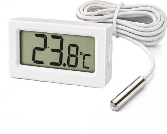 Lisamed DFT110 Digital Fridge Thermometer with Probe,LCD Refrigerator Freezer Temperature Meter Thermometer