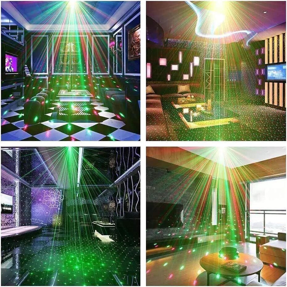 Mini Laser Projector Light Featuring Sound-Activated Disco Ball CX17 Dual Disco Ball-image-20