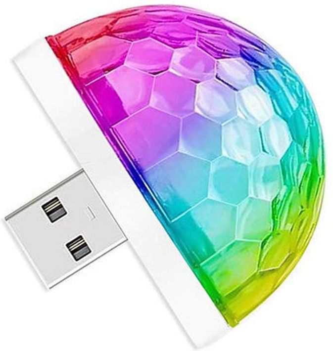 New Small Magic Sound Control DJ Stage Light, Multicolor Strobe RGB Lamp Single Disco Ball-image-27